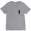 Cat Pocket V-Neck Tee