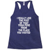yoga pose post Racerback Tank