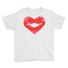 lip print heart Youth Tee