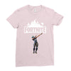 fortnite dab (white) Ladies Fitted T-Shirt