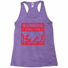 warning if zombies chase us i'm tripping you Racerback Tank