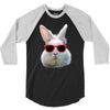 Easter Bunny Face Too Hip To Hop 3/4 Sleeve Shirt