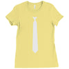 skinny white tie Ladies Fitted T-Shirt