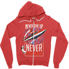 never surrender Zipper Hoodie