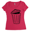 garbage ghost Women's Triblend Scoop T-shirt