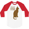 im an animal in bed 3/4 Sleeve Shirt