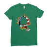 American Flag Q Ladies Fitted T-Shirt