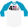 july 4 independence day 3/4 Sleeve Shirt