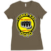 strike first, strike hard, no mercy Ladies Fitted T-Shirt