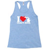 ladies i love michigan craft beer Racerback Tank