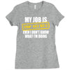 my job is top secret Ladies Fitted T-Shirt