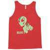 alien believe space sci fi ufo nerd Tank Top
