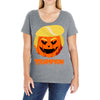 trumpkin funny donald trump pumpkin Ladies Curvy T-Shirt