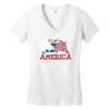 science bless america Women's V-Neck T-Shirt