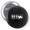 drums   problem solved   mens funny Pin-back button