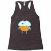 funny cartoon Racerback Tank