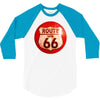 route 66 sign distressed, ideal birthday gift or present 3/4 Sleeve Shirt