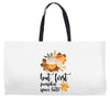 but first pumpkin space latte Weekender Totes