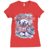 quick brown fox Ladies Fitted T-Shirt