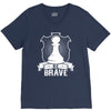 Be Brave - Chess Pawn - Chess Lover V-Neck Tee