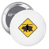 bear shark Pin-back button