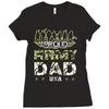 proud army dad 5 Ladies Fitted T-Shirt