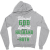 blessed god by spoiled by my husband protected by both Zipper Hoodie