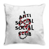 Anti Social Social Club Gucci Edition Throw Pillow