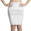 bird on a wire men's Pencil Skirts