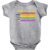 lightsaber rainbow Baby Bodysuit