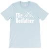 the rodfather   mens funny fishing T-Shirt