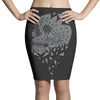 skull triangle Pencil Skirts