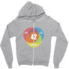 Venn Diagram Zipper Hoodie