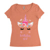 birthday unicorn family series birthday girl Women's Triblend Scoop T-shirt
