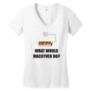 what would macgyver do tshirt funny 80s tv show tee dean richard ander Women's V-Neck T-Shirt