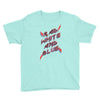 rad white and blue Youth Tee