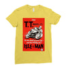vintage tt race poster, ideal gift or birthday present Ladies Fitted T-Shirt