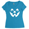 jack o lantern halloween Women's Triblend Scoop T-shirt
