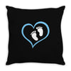 Baby Boy with Heart Any Name Customized Throw Pillow
