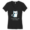 bad kitty Women's V-Neck T-Shirt