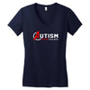 autism awareness shirt autism dad Women's V-Neck T-Shirt
