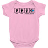 rock paper scissors hadouken Baby Onesie