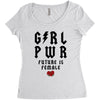Girl Power Future Is Female Women's Triblend Scoop T-shirt