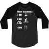 today's beer schedule cycling 6am 3/4 Sleeve Shirt