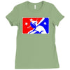 yoda baseball  funny Ladies Fitted T-Shirt