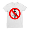 stop alien Ladies Fitted T-Shirt