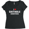 I Love Shithole Countries Women's Triblend Scoop T-shirt