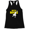 ride the rocket battle gaming Racerback Tank