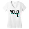 yolo cat Women's V-Neck T-Shirt