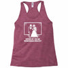 pixel wedding under new management Racerback Tank